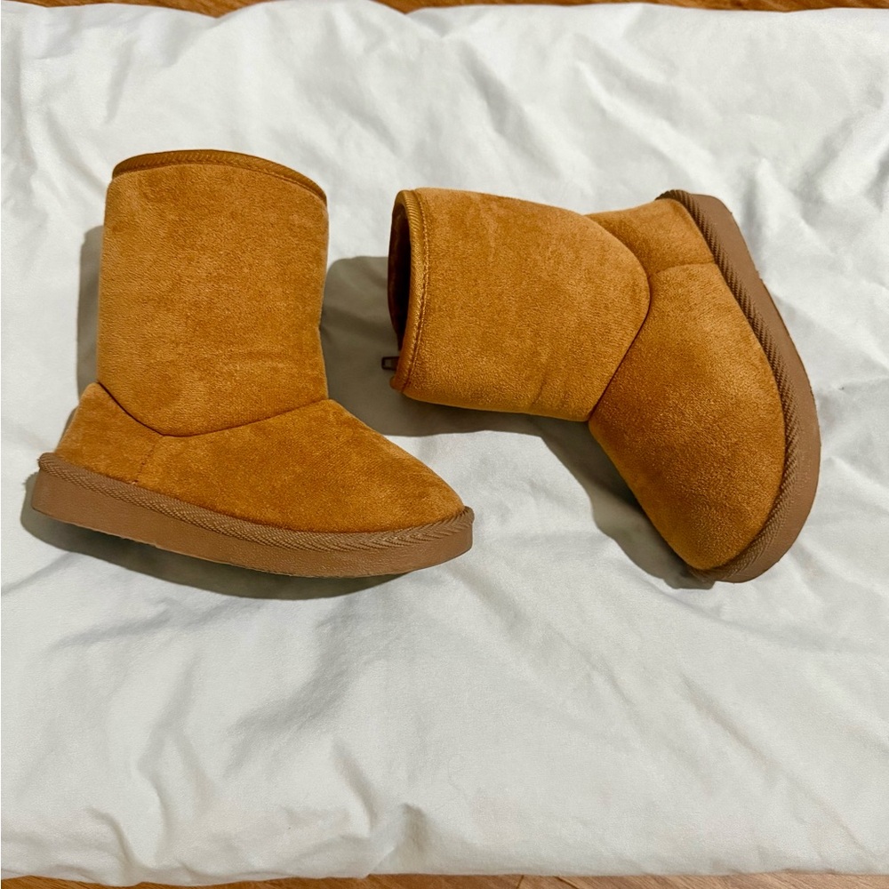 Cozy Chestnut Suede Booties - Casual Slip-On Boots